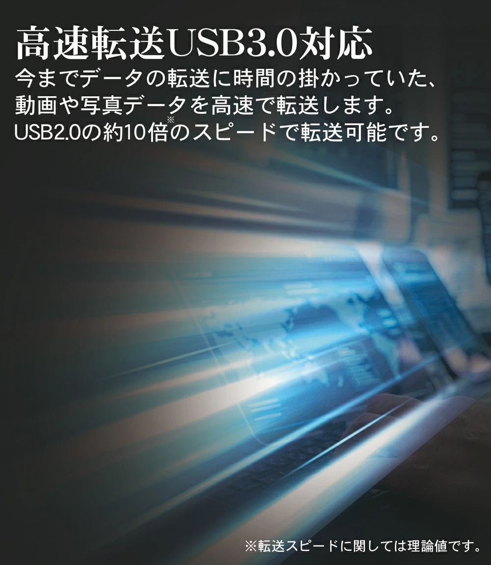 テレビと一緒に。約120時間録画。